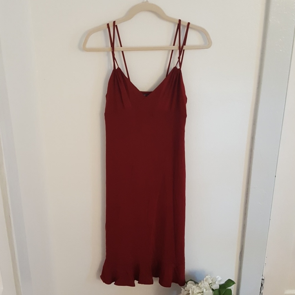 BCBG merlot cocktail dress